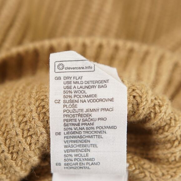 & Other Stories Mock Neck Knit Brown Wool Modal Blend Sweater Sz M - Picture 9 of 10